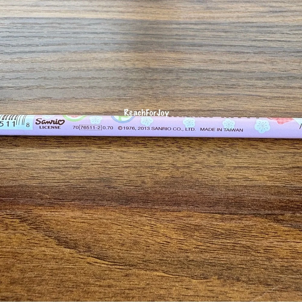 Sanrio Hello Kitty Pencil 2013 Wood #2 Pencil Geisha Birds Floral Pink
